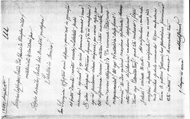 Laßbergs Brief an Rothweiler Bad.