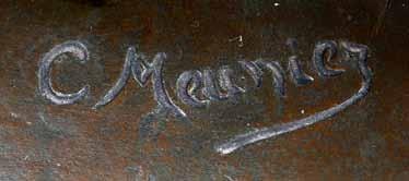 Metallarbeiter 2 Industrielle Stahlarbeiter Constantin Émile Meunier Belgien, 1831 1938 Le Marteleur (Der Hammerschmied) Bronze, 48,3 cm, Modell 1890, Guss 1906 Signatur: C.