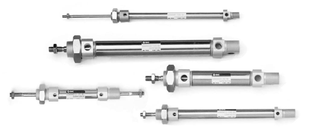 ISO-Zylinder Serie C,,,,, Entspricht ISO 3 und CETOP RPP CJ CJP CJ CM C C CG M M CP9 C9 C9 Variantenübersicht Serie unktionsweise Dämpfung Zylinderbauform N E Y S.