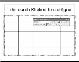 Tabellen erstellen Mit Platzhalter Inhalt dann Tabelle