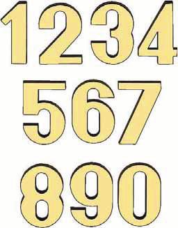 84.007.0 7,01 11.84.007.7 8,46 Nr. 8 11.84.008.0 7,01 11.84.008.7 8,46 Nr. 9 11.84.009.0 7,01 11.84.009.7 8,46 Messing-Buchstaben satiniert, Höhe ca. 60 mm Skinkarte Buchstabe a 11.84.010.