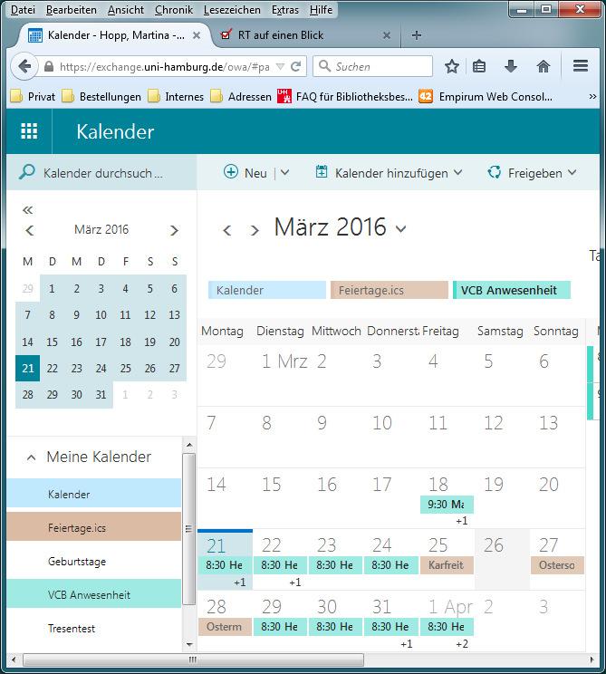 Kalender freigeben Outlook Web App