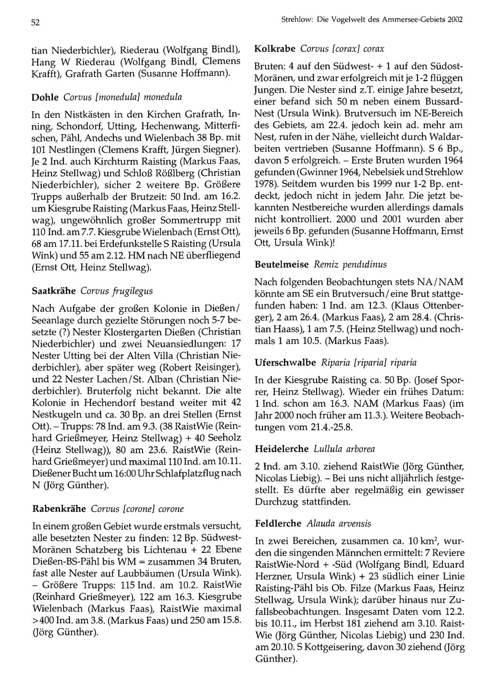 52 Ornithologische Gesellschaft Bayern, download unter Strehlow: www.biologiezentrum.