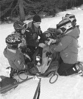 Niveau in Kleingruppen skifahren. So hatten sowohl Ski- und Snowboardanfänger, als auch Skiclubkinder jede Menge Freude.