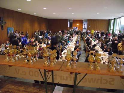 Februar 2011 konnte die Teilnehmerzahl auf sehr gute 174 (darunter 32 Mädchen) gesteigert werden; nur am 28.02.2009 in Bergrheinfeld gab es mit 189 etwas mehr.