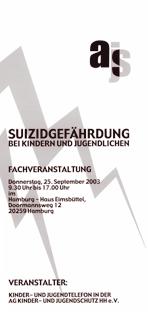 Das Thema Suizidgefährdung von Kindern und Jugendlichen wird in Angriff genommen und intensiv bearbeitet.