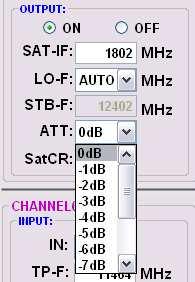STB-F > Set-Top-Box Frequenz Die am Receiver zu programmierende Frequenz wird unter STB-F angezeigt.