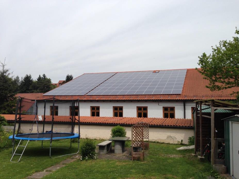 Unsere Projekte Gemeinde Wiesent, Turnhalle der Grundschule Leistung: durchschnittlicher Stromertrag: jährliche CO 2