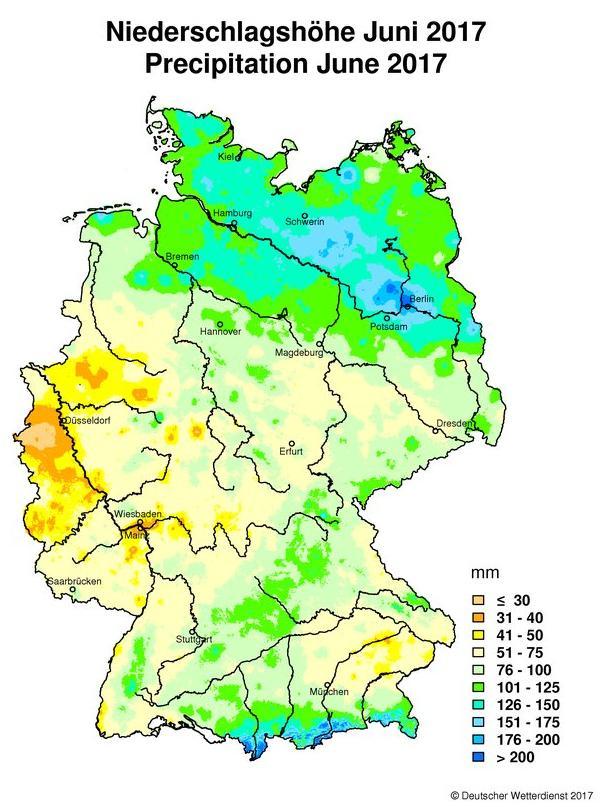 1. Allgemeine Wetterentwicklungen Niederschlagsereignis im Juni 2017 21.