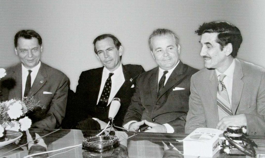 Foto archív Chirana - Dental C onstruction on the new plant began on September 20, 1958 with Alexander Dubček also taking part.