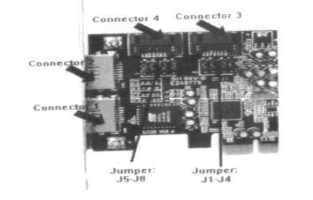 Jumper-Einstellungen J1-J4:Enable-Anschluss 1 oder Stecker 3 (Standard: Stecker 3 ) J5-J8:Enable-Anschluss 2 oder Stecker 4 (Standard: Stecker 3 ) JP Beschreibung Default J1-J4 1-2 setzen Enable SATA