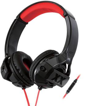 HA-SR44X XTREME XPLOSIVES-Kopfhörer Großer Bass-Port für extrem druckvolle Tieftonwiedergabe Gummi-Protektoren 1-Tasten- Fernbedienung mit Smart-Switch Ohraufliegender Bügel-Kopfhörer, der