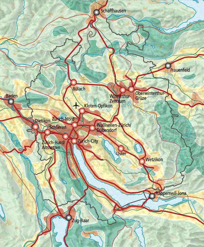 2.2 Raumplanung im Kanton Zürich In der langfristigen Raumentwicklungsstrategie 2 (LaRES) des Kantons Zürich wurden Ende 2014 von politischer Seite die raumplanerischen Ziele bis 2050 definiert.