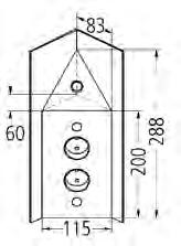 2,5 A) lias mit Minischalter ck-steckdosenelement, Metallgehäuse, 3 m  2-fach