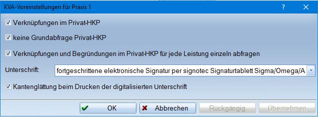 Unten links finden Sie ebenfalls das Rädchen für die Voreinstellungen. Wählen Sie auch hier einmalig die neue Funktion 2, damit sich die Pläne mit digitaler Unterschrift anfertigen lassen. 2.8.