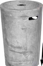 Die Gasflasche kann schnell und einfach unterhalb des Kamins verstaut werden und benötigt so keinen zusätzlichen Stauraum.