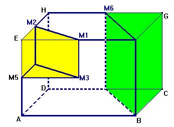 Somit können wir die erechnung durch Subtraktion durchführen: Volumen des Restkörpers: V Restkörper V Quader V Prisma gelb V Prisma grün V