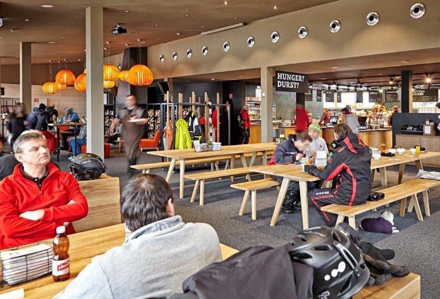 Neubau Bergrestaurant Hubertus Ziel: Saisonbetrieb im Winter mit Energieautarkie Es wird nur so