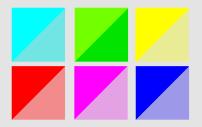 Der 12teilige Farbkreis nach Johannes Itten Das Dreieck verbindet die 3 Grundfarben (Primärfarben) Gelb, Rot und Blau.