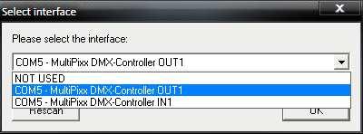Erweiterte Einstellungen MultiPixx DMX-Controller 8 Für die erweiterten Einstellungen wird eine USB-Verbindung zu einem PC mit dem Programm DMX-Configurator benötigt.