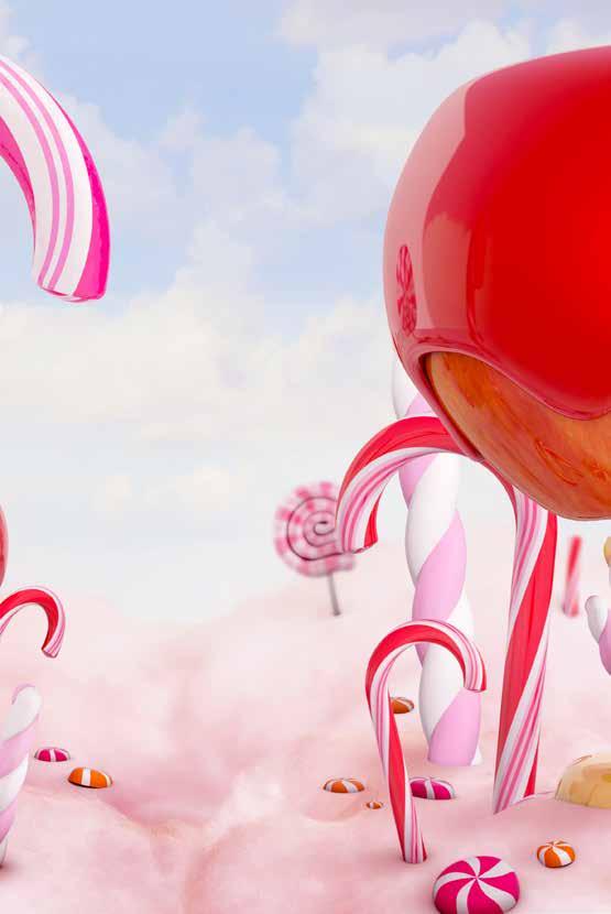 Buntes Fer Lollipop wird präsentiert von Stroetmanns Fabrik