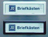 21-145 Einlegeschild, bedruckt "Keine Werbung / Werbung ja bitte", passend für Namensschild 21-251 und 21-255. Art.-Nr.