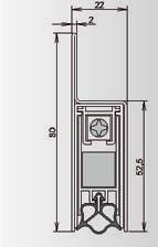 JUMBO III Dichtigkeit für Türen und Tore mit sehr großem Luftspalt bis 35 mm geeignet für