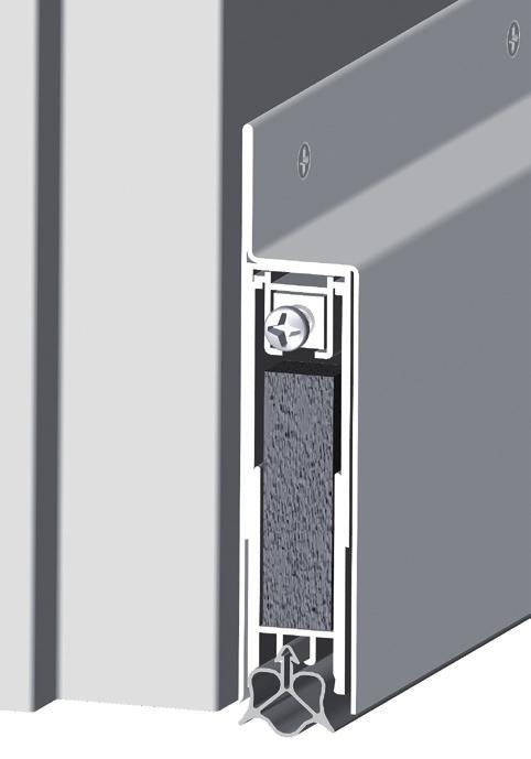 Dichtungen für Türen und Tore mit großen Luftspalten SCHALL-EX JUMBO II Dichtigkeit für Türen und Tore mit extremen Luftspalt bis 50 mm geeignet