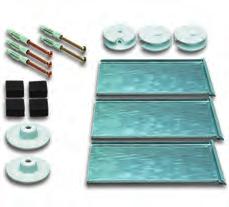 SafecliX 26 Kombibox Druckknopfset für Spiegelgrößen bis 2,6 m² nur 30 Minuten Ruhezeit für Feuchträume und bedingt für Außenanwendungen geeignet für Spiegel nach DIN EN 1036 geeignet Lagerfähigkeit