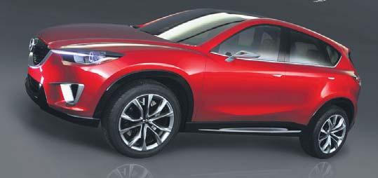 Konzeptfahrzeug Shinari vorstellte. Darüber hinaus verfügt der Mazda CX-5 über die komplette Bandbreite der neuen Skyactiv-Technologien.