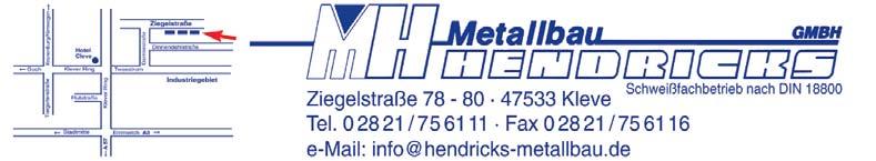 02821/756116 e-mail: info@hendricks-metallbau.de - www.hendricks-metallbau.de ANZEIGE Sie wollen sich schmerzfrei bewegen? Rücken, Schmerzen auslösen.