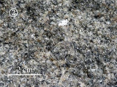 1 Vånga-Granit, 2 Spinkamåla- Granit, 3 Blekinge-Küstengneis, 4