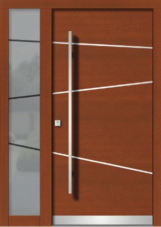 H141 Holzart: Eiche, Türblatt innen & außen astig längsfurniert Farbe innen: geölt Farbe außen: PFS7016