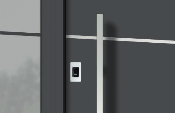 Somit kann die Tür ästhetisch der Inneneinrichtung angepasst werden. Eine perfekte Verbindung.