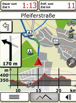 deutlich reduzieren. Auch immer mehr Karten tragen die nötigen Fahrrad-Informationen, denen das Gerät dann Priorität bei der Auswahl der Route gibt.