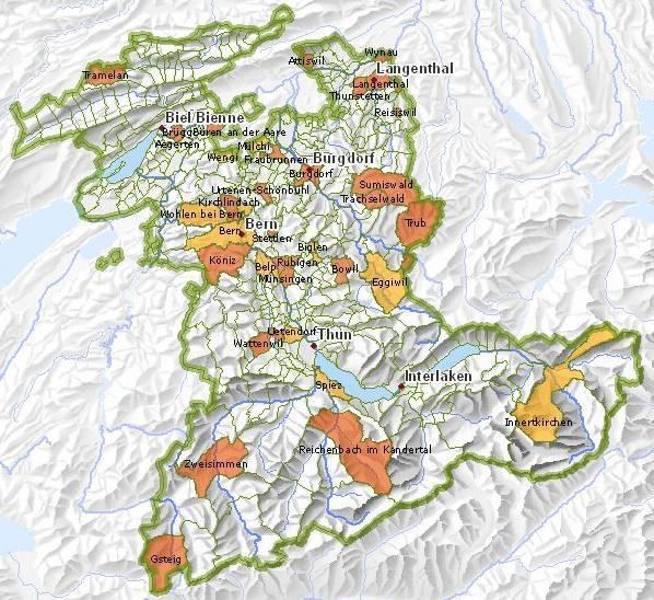 Aktive Gemeinden im Kanton Bern 30 Kanton