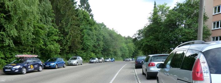 erkennen wie zum Beispiel der Schutzstreifen in der Schopfelenstraße in Schwenningen.