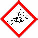 Gemische und Erzeugnisse mit Explosivstoff der Unterklassen 1.1, 1.2, 1.3 und 1.4 werden mit dem Piktogramm Explodierende Bombe versehen.