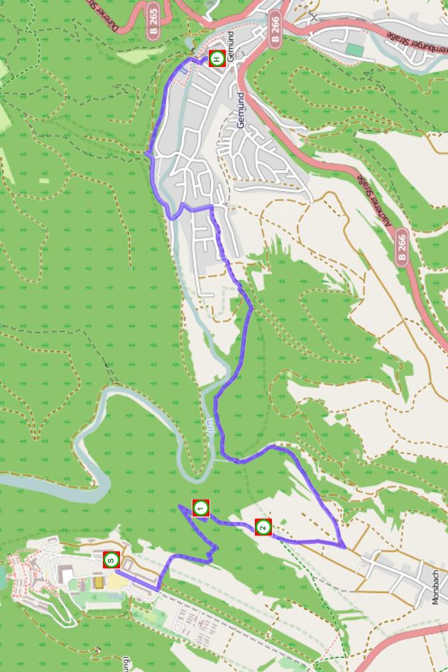 IV. NS-Ordensburg Vogelsang - Gemünd Kosmos Map data CCBYSA 2010 OpenStreetMap.