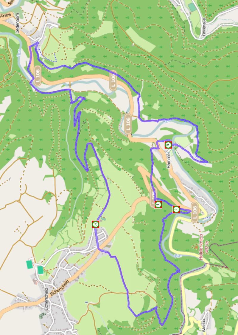 I. Heckenlandroute Kosmos Map data CCBYSA 2010 OpenStreetMap.