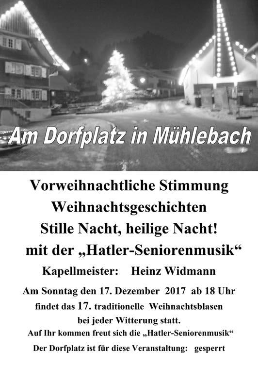 54 ANZEIGEN Dornbirner Gemeindeblatt 15. Dezember 2017 WILLKOMMEN GOLDENER SONNTAG 17. 12.