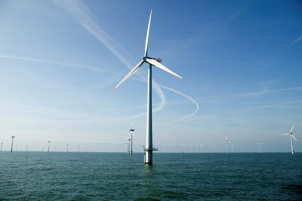 Tageskennzeichnung von Offshore Wind Parks Horn Rev I Dänische Nordsee Anforderung: Keine
