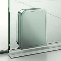 der fließender Übergang zwischen Glas und Rollenträger.