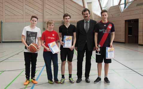 Sport - Schulmeisterschaften Basketball Basketball der 7. Klassen Nach der Pause spielten die 7. Klassen im Modus Jeder gegen Jeden ihren Meister im Basketball aus.