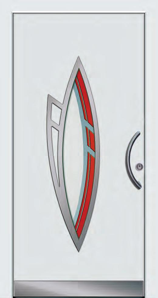 Modell 61050 Oberfläche: Anthrazitgrau RAL 7016 (innen und außen), Weiß RAL 9016 (außen) 2-farbig Flügel