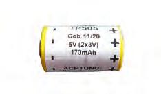 12 Notstromversorgung Lithium-Batterie 6 V/170
