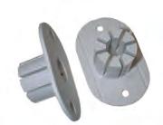 B Magnetkontakte Kunststoff-Einbauflansch MC 200-S11 für Stahltüren Oval,