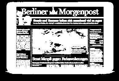 Alle Preise zzgl. MwSt. Die Belegungseinheit Berliner Morgenpost Mo. Fr.