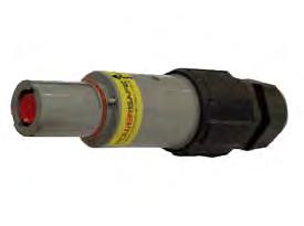 leitfähiger Teile mit Anschlussgewinde M12 für Anschluss der Leiter mit Kabelschuh Farblich codiert und mechanisch verriegelt gegen irrtümliche Verwechslungen Stecker PowerSAFE 400 A bis 150 mm 2 600