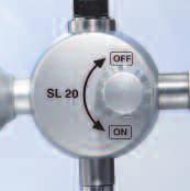 Manometer 0 bis -60 mbar (Standard) Optional: 0 bis 60 mbar Versorgungsdruck 5 bar Grundkörper aus eloxiertem Aluminium Anschluss Vakuumseite: Überwurfmutter 9/6 für einen Schlauchstutzen (im